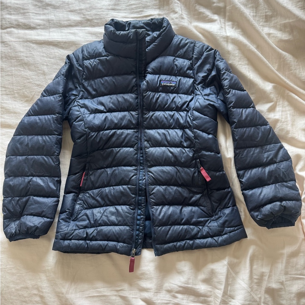Patagonia Kids Dark Blue Puffer Jacket